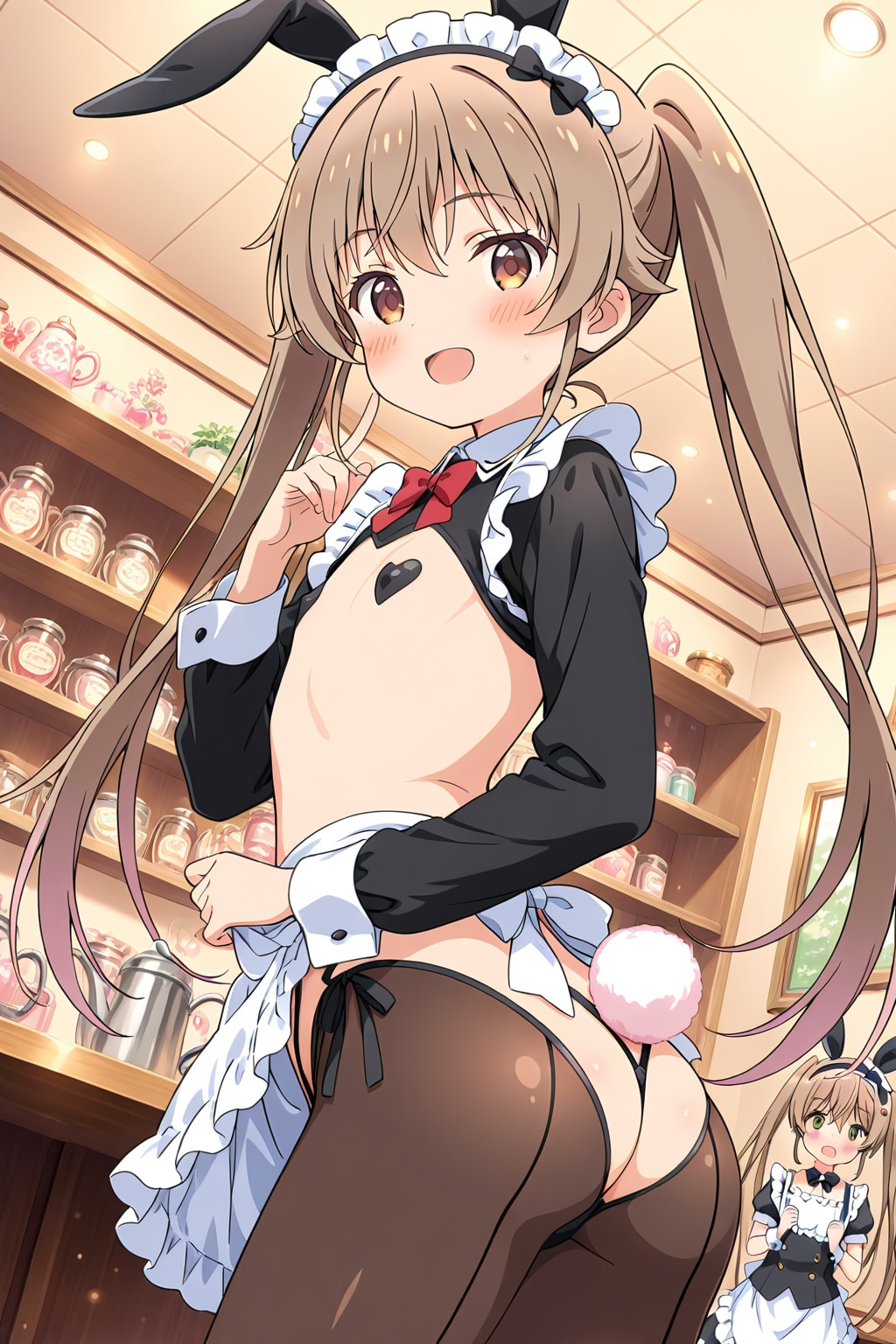 バニーメイドカフェでバイトしてる真白