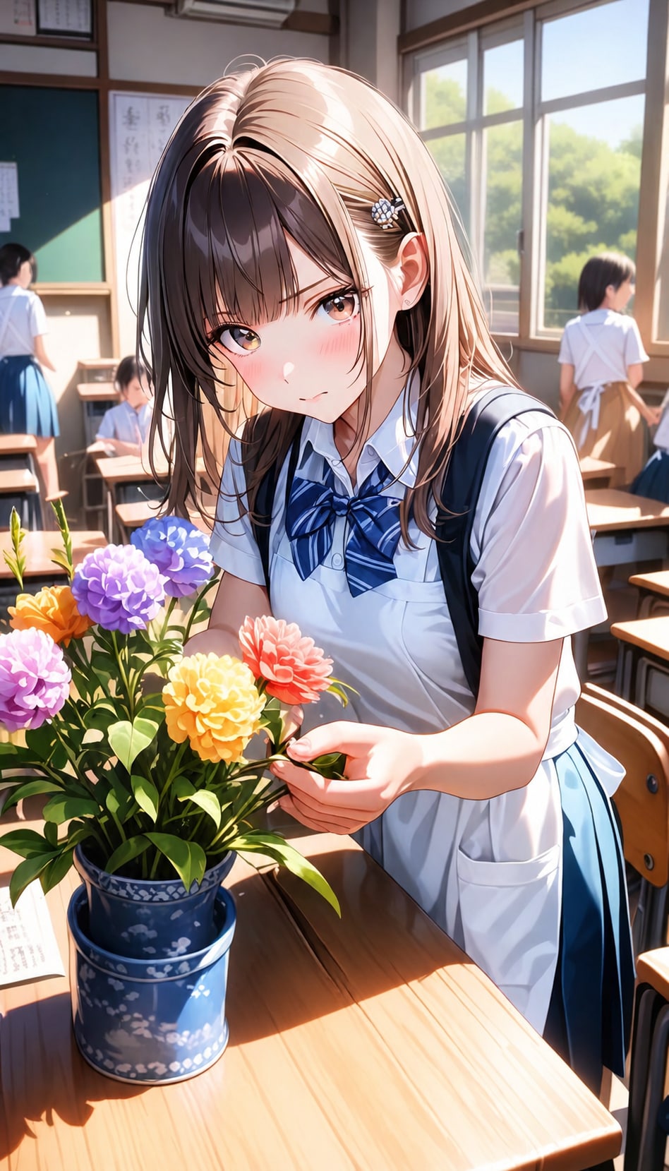 華道部の女子高校生