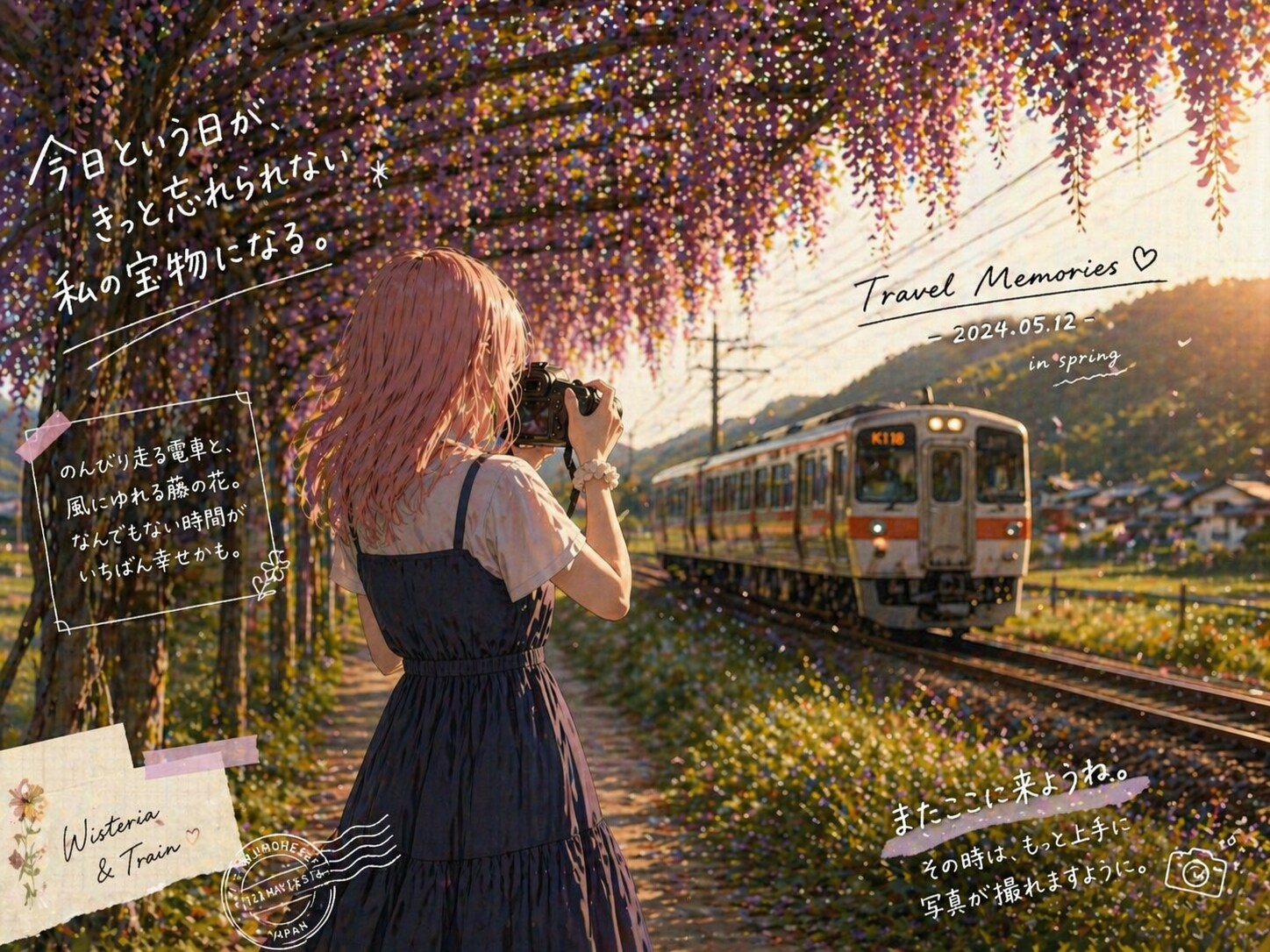 藤色の記憶、シャッターの向こう側。 | の人気AIイラスト・グラビア