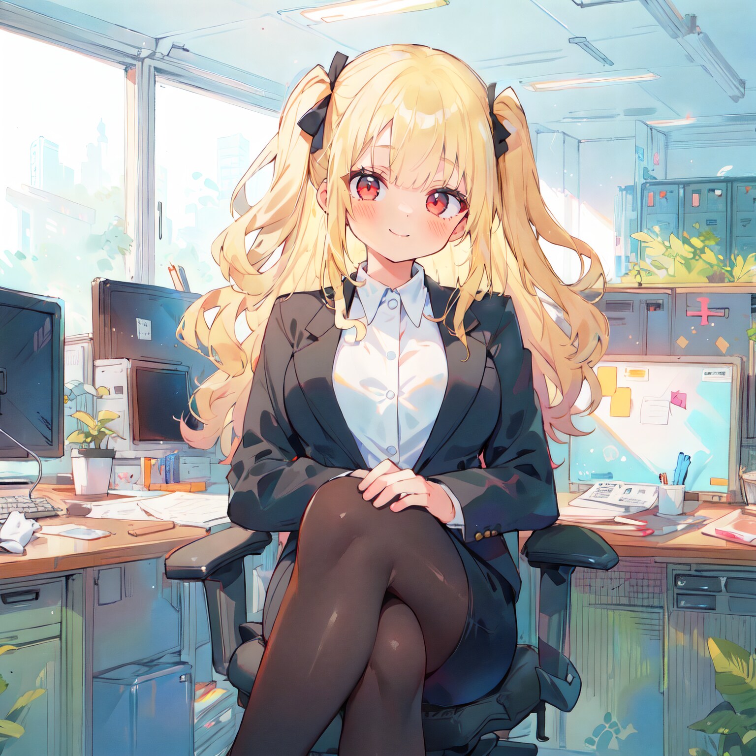 OL風金髪ちゃん