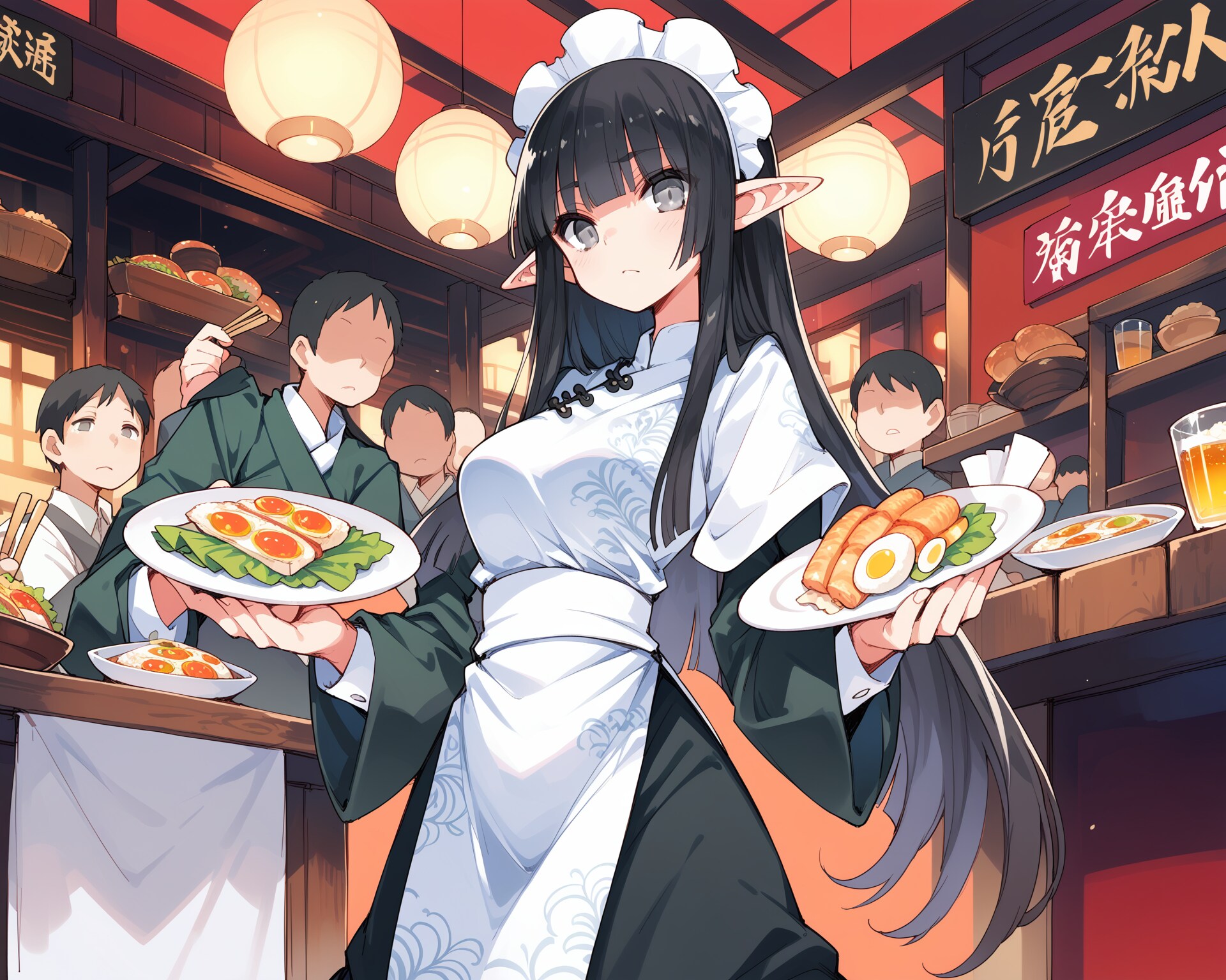 クウェンヤしか通じない町中華 | の人気AIイラスト・グラビア