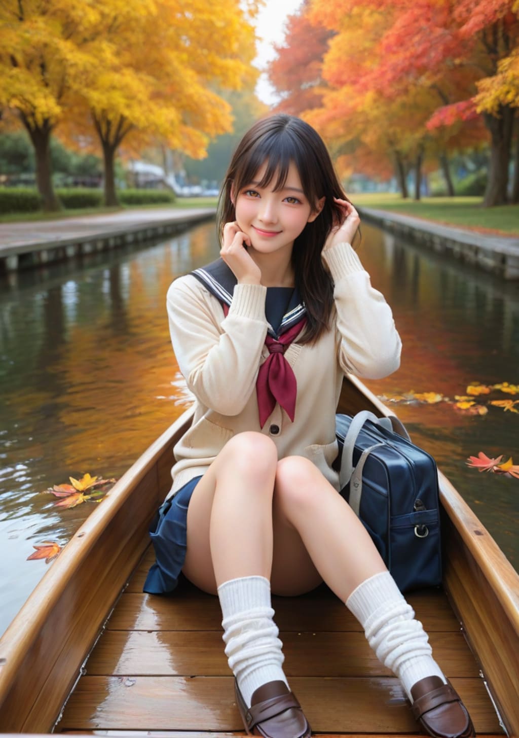 紅葉ボートデート