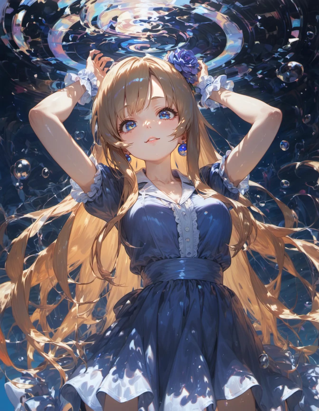 Azure Serenade Beneath the Ripples | の人気AIイラスト・グラビア