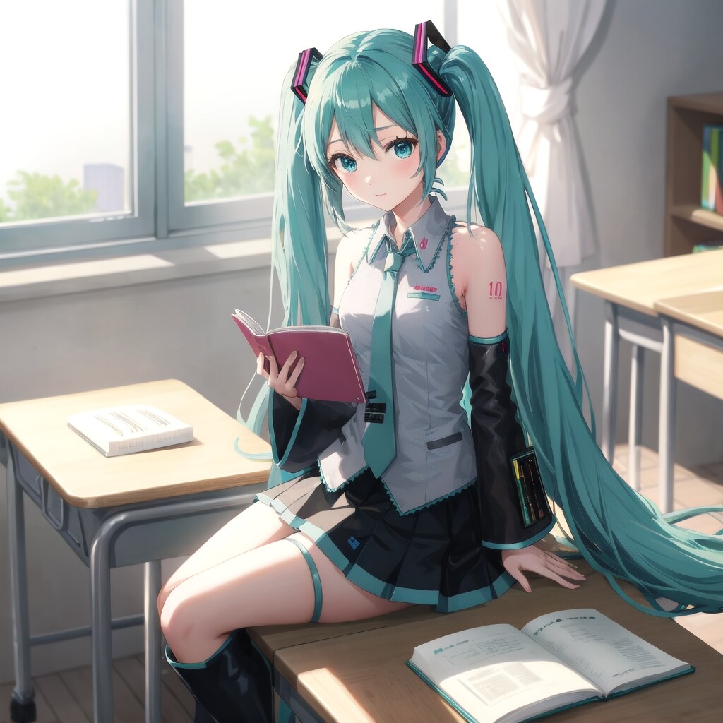 学校のミクさん