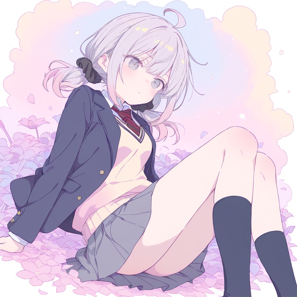 おさげの女の子2