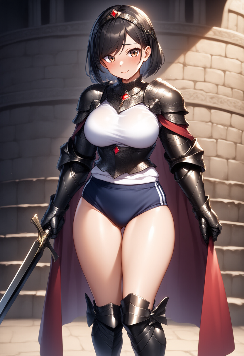 ブルマアーマー少女
