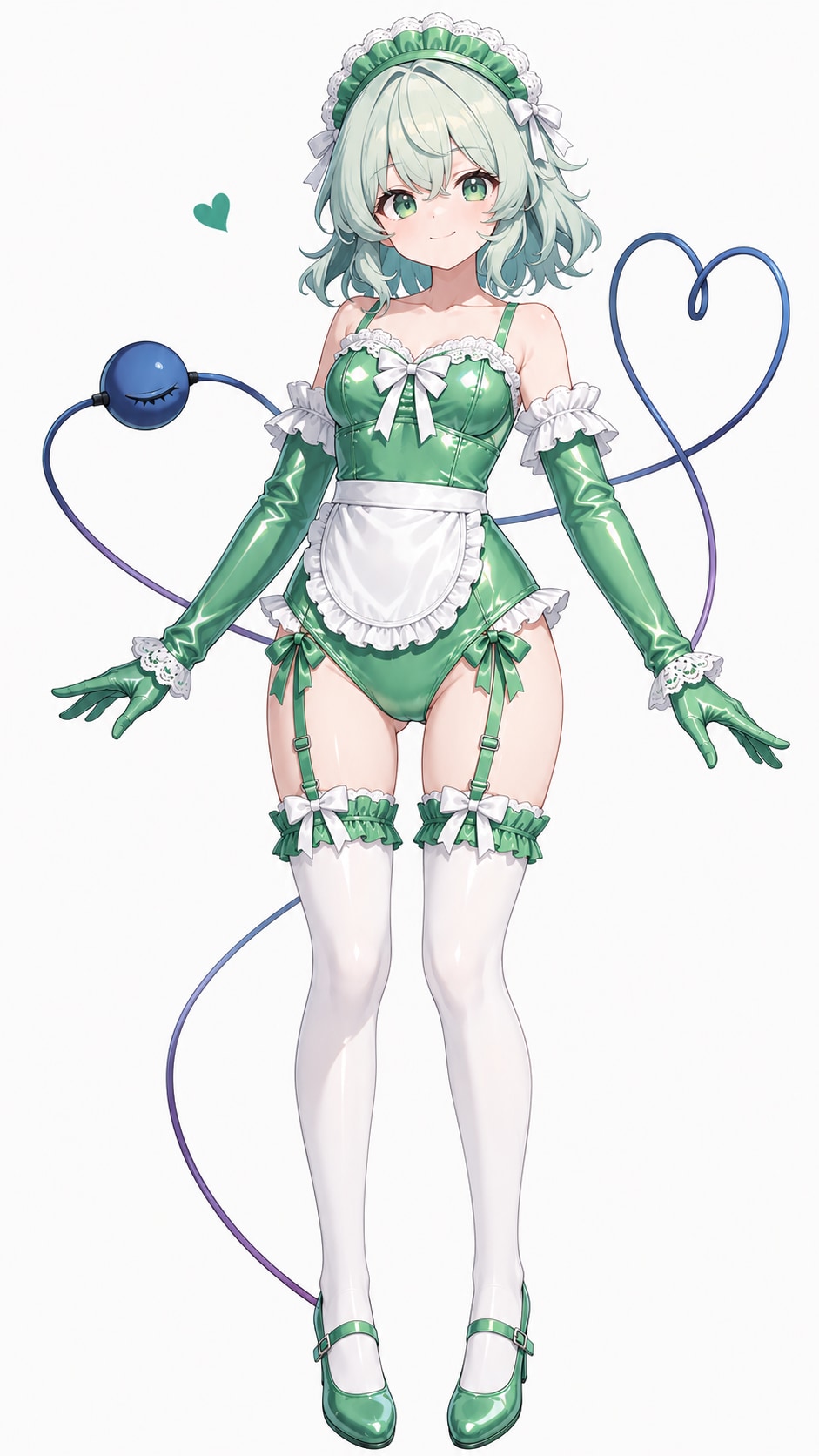 東方キャラのメイドレオタードコス５