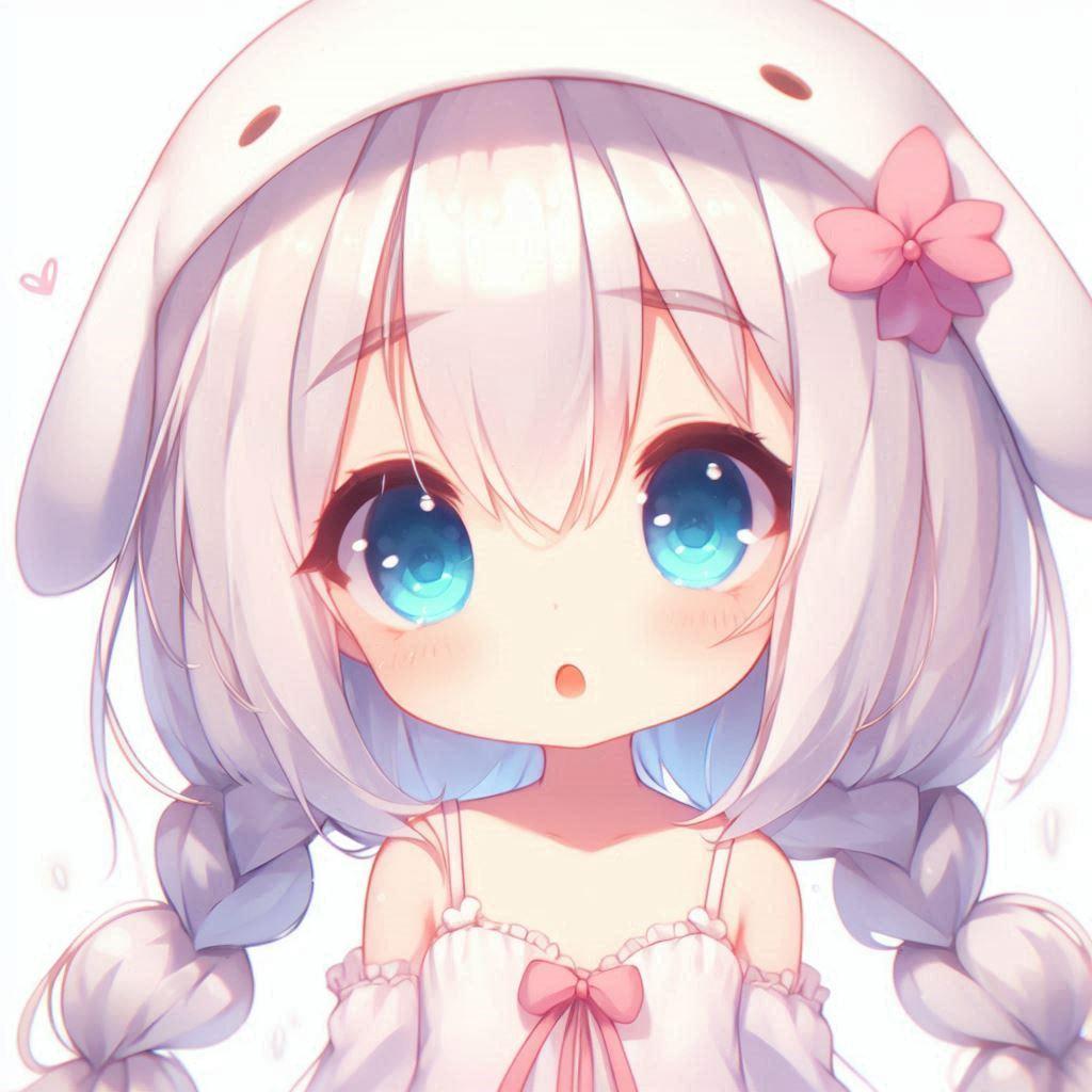 白髪の可愛い女の子【148】
