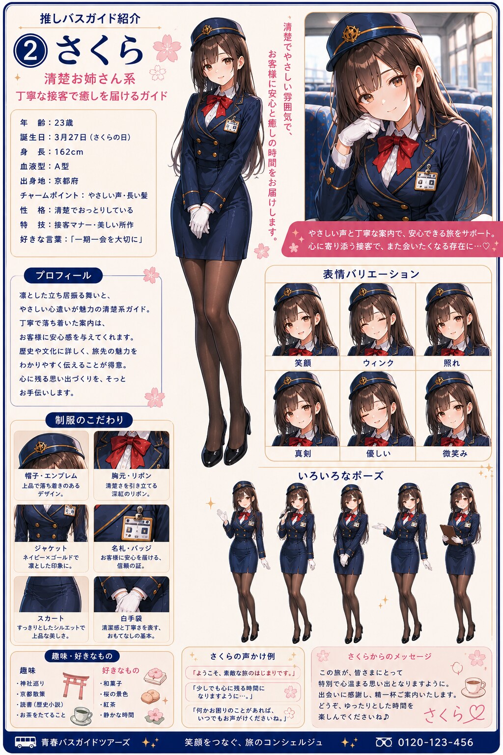 推しバスガイド「②さくら」設定資料