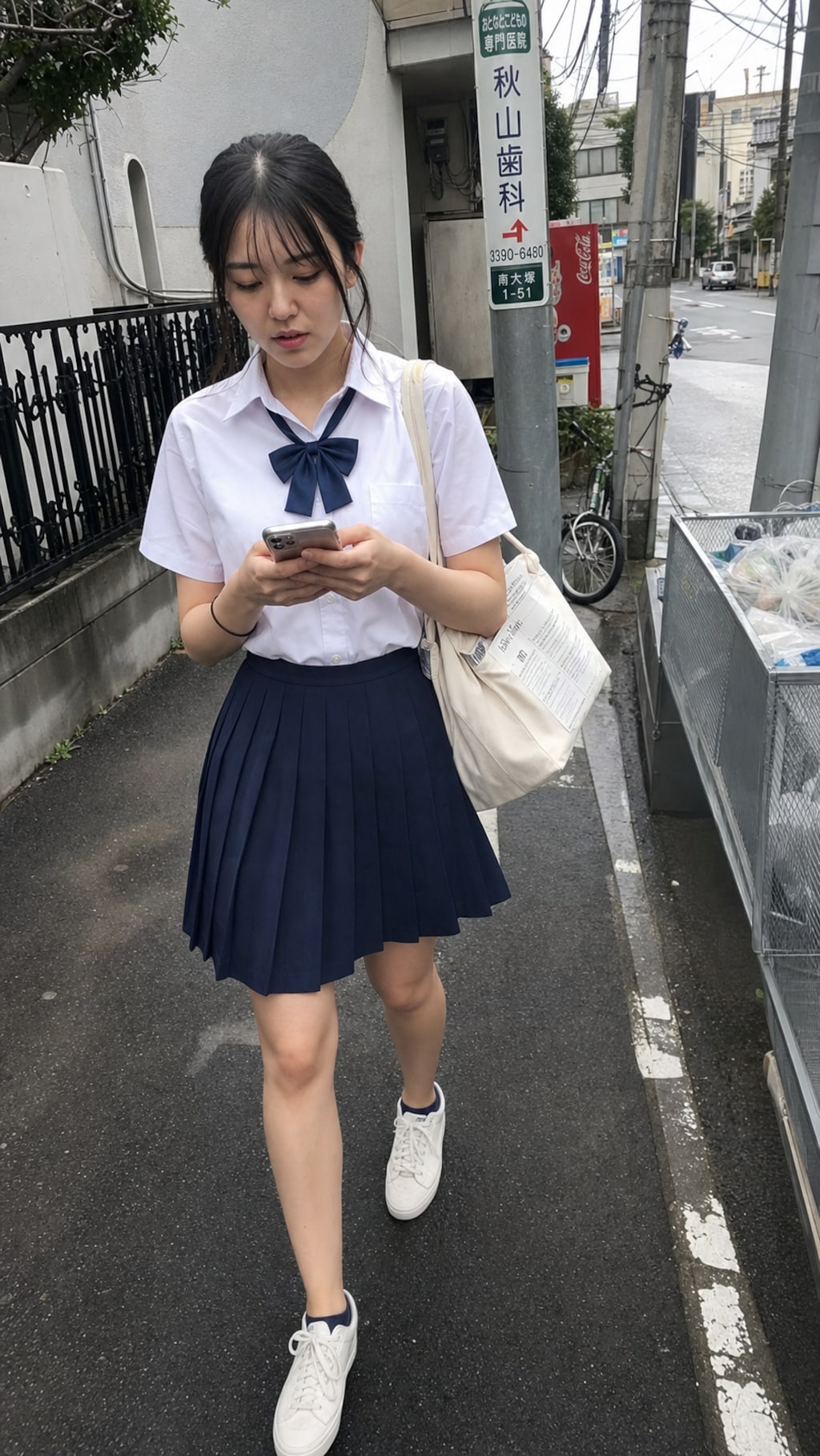 Soft Beige, Navy Blue