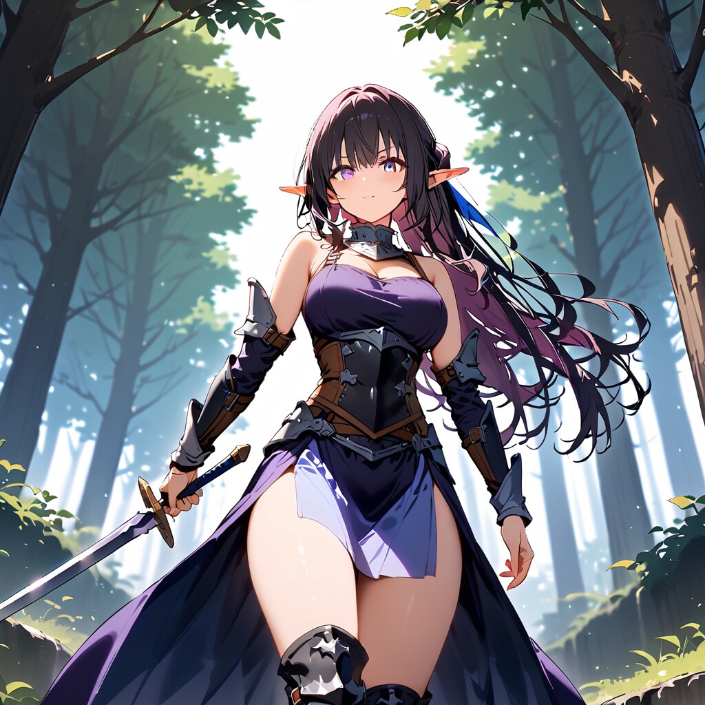 突如現れたエルフの戦士