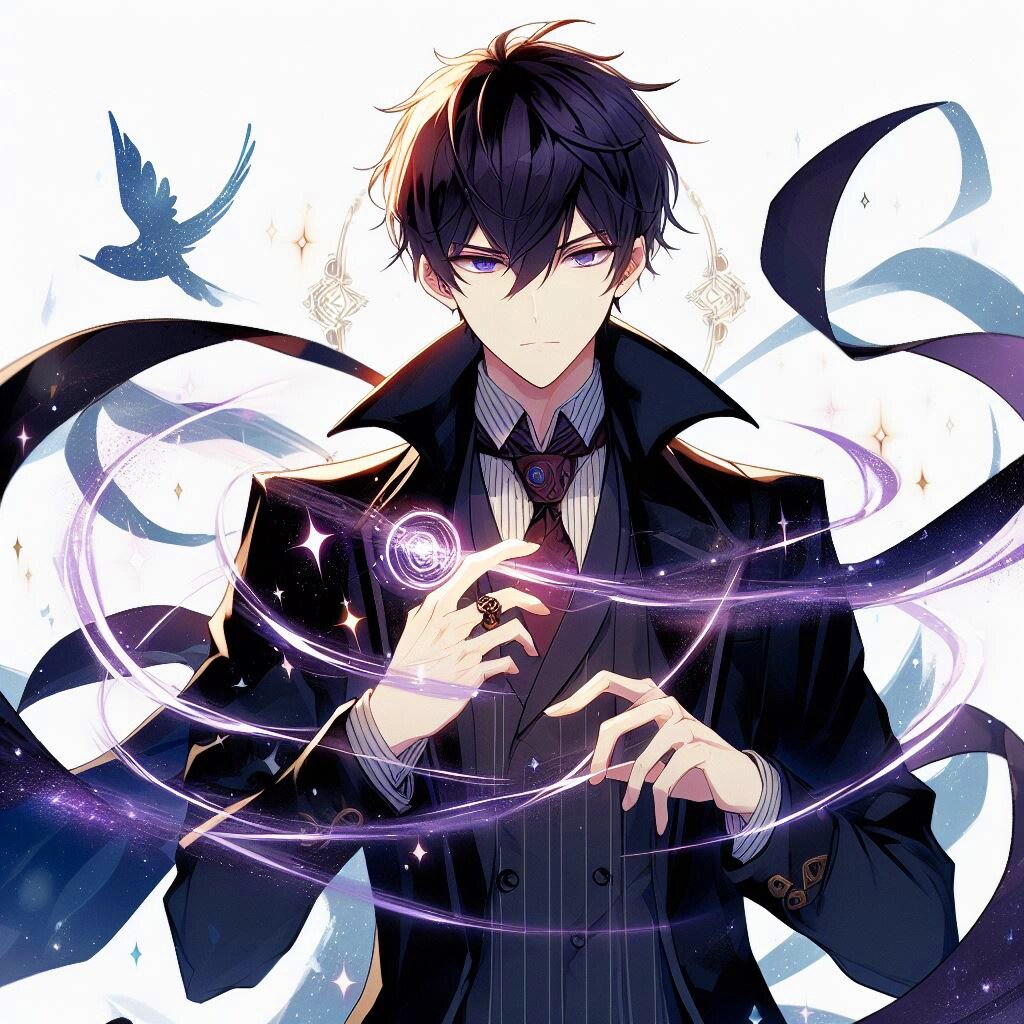 指輪で魔法を発動させる、黒髪短髪男性★その1(12枚)