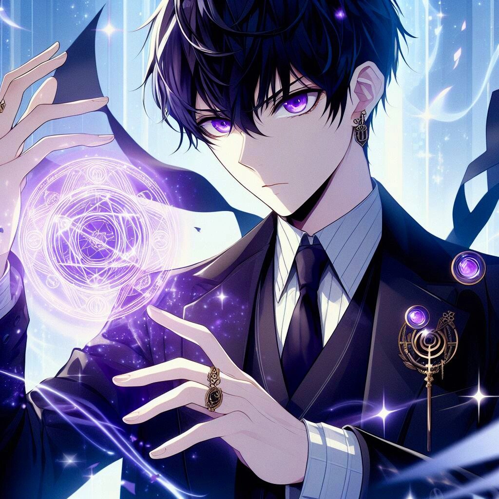指輪で魔法を発動させる、黒髪短髪男性★その1(12枚)