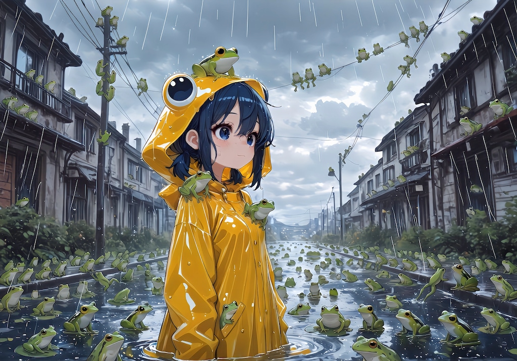 どうしてカエルまみれになった？