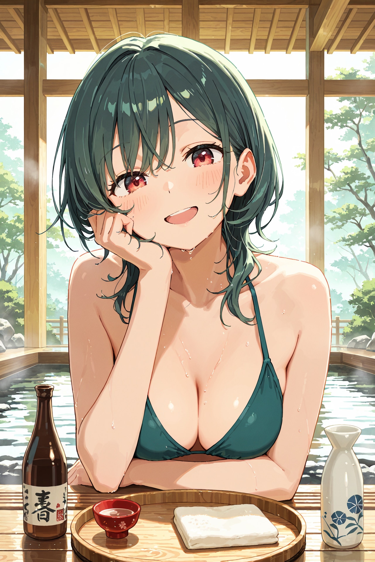 温泉で女の子と日本酒・全年齢版 Z629