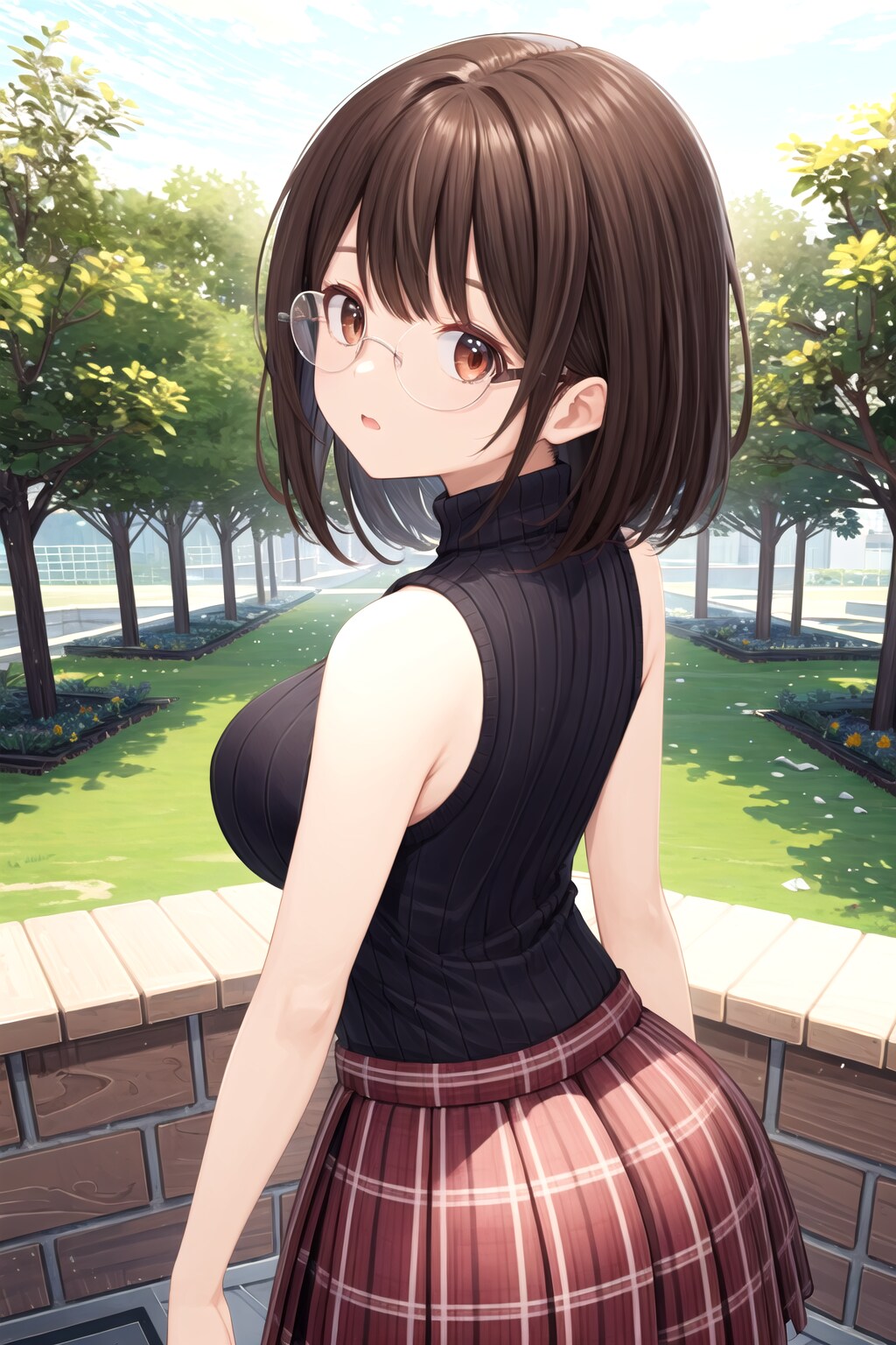 ふりむき