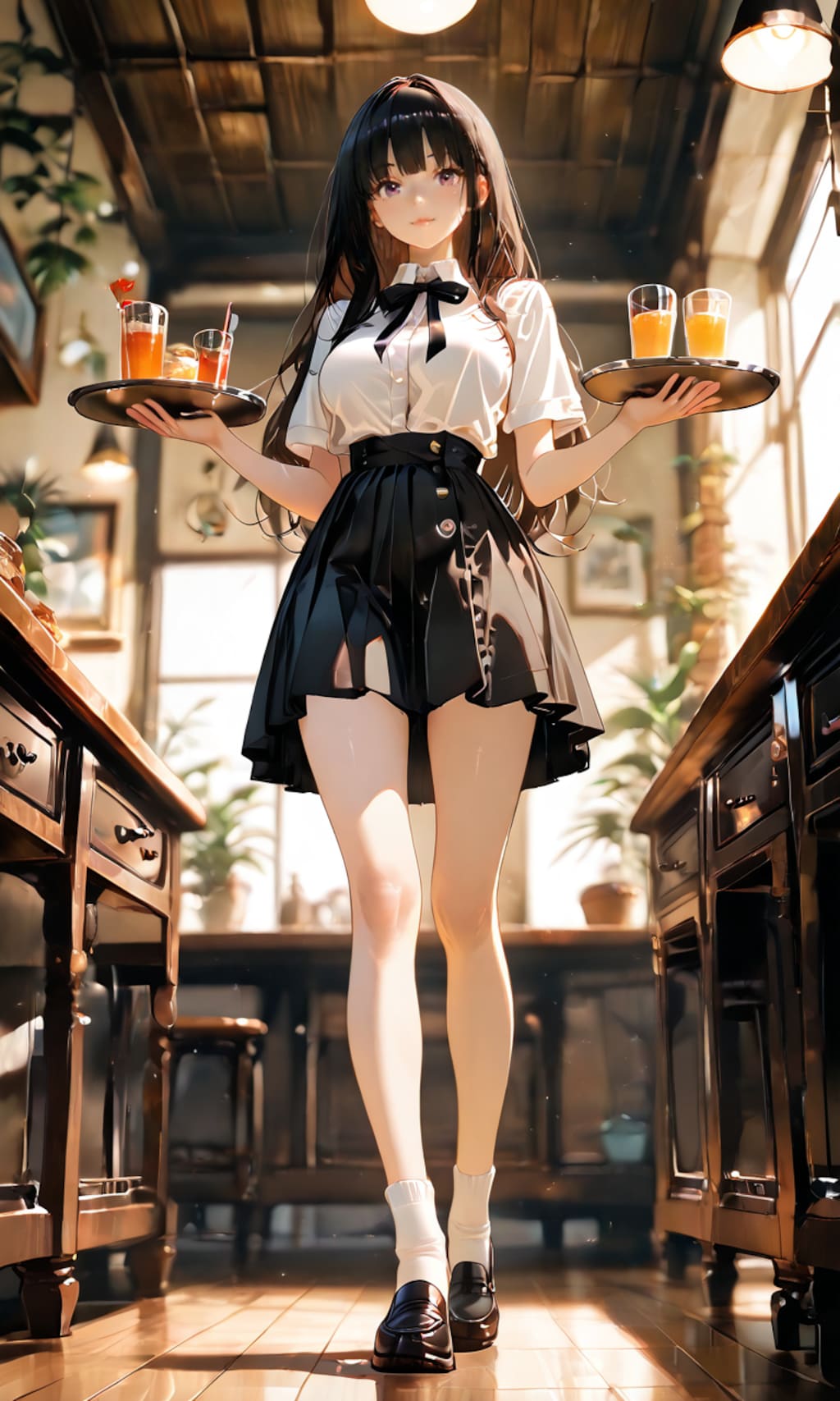 たきなと午後の喫茶店、照準がぶれる生真面目な店員