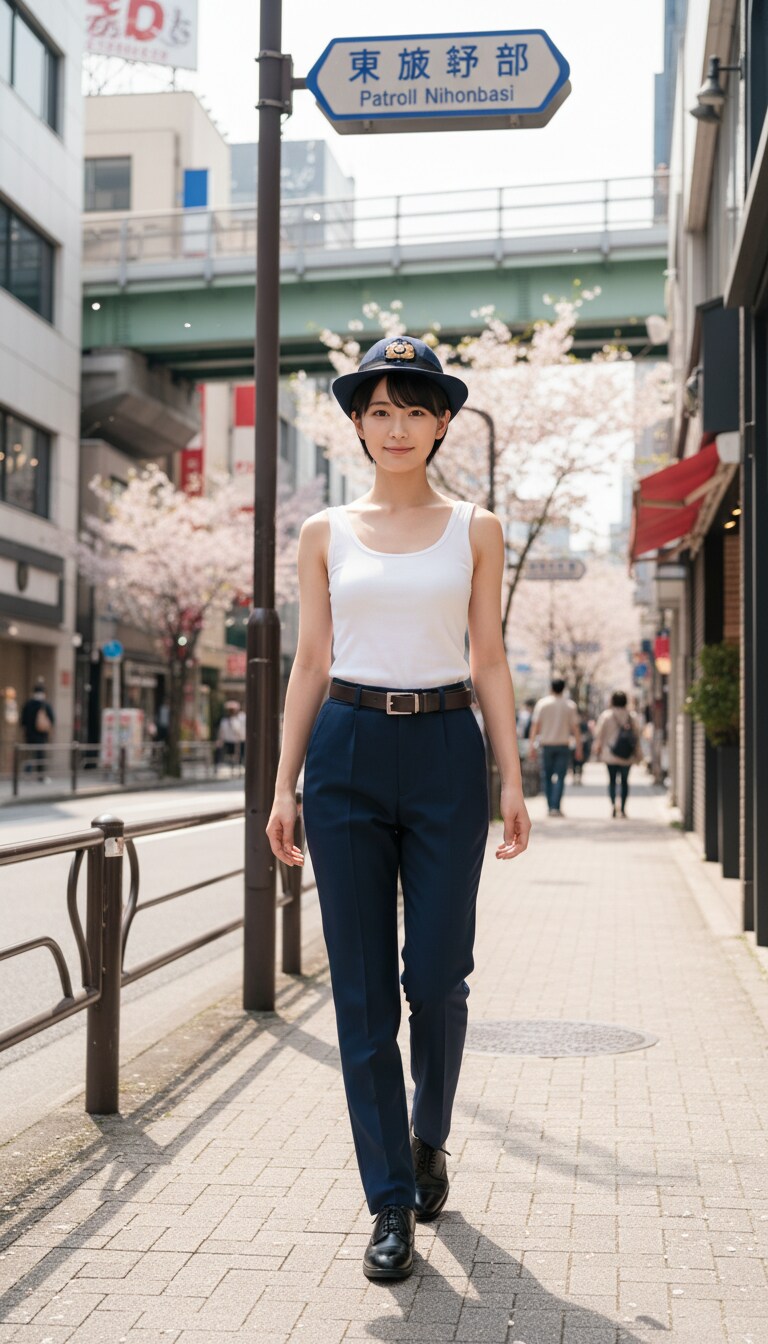 Gemini実写特集　かっこかわいい婦警小網すみれの日本橋パトロール