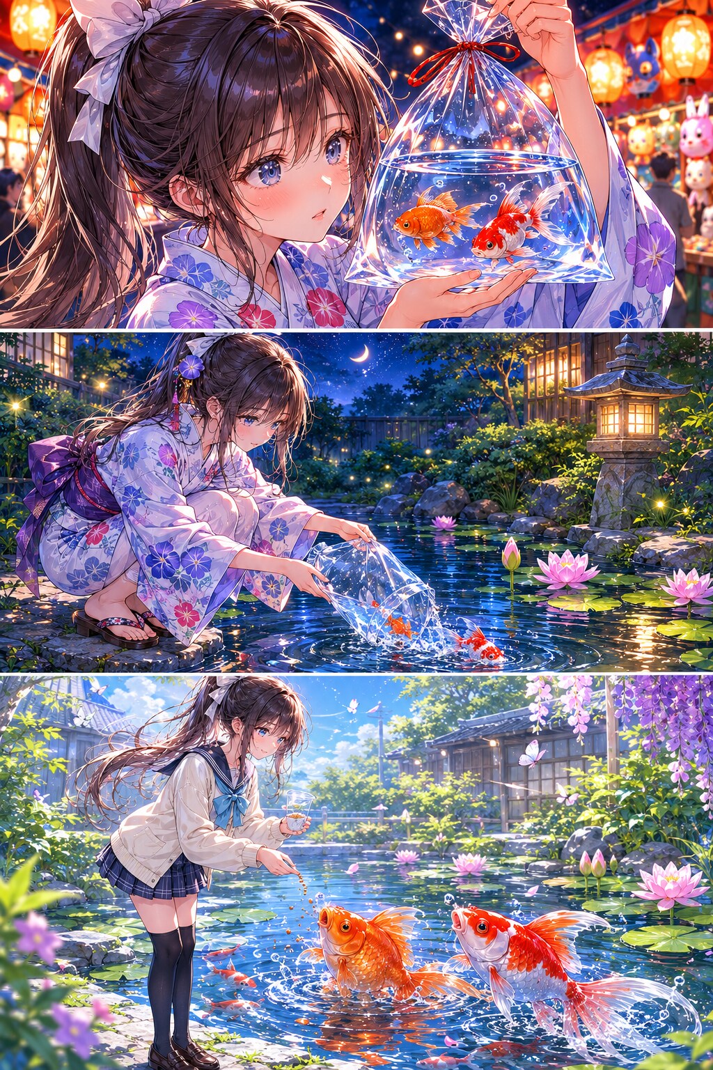 お祭りの金魚