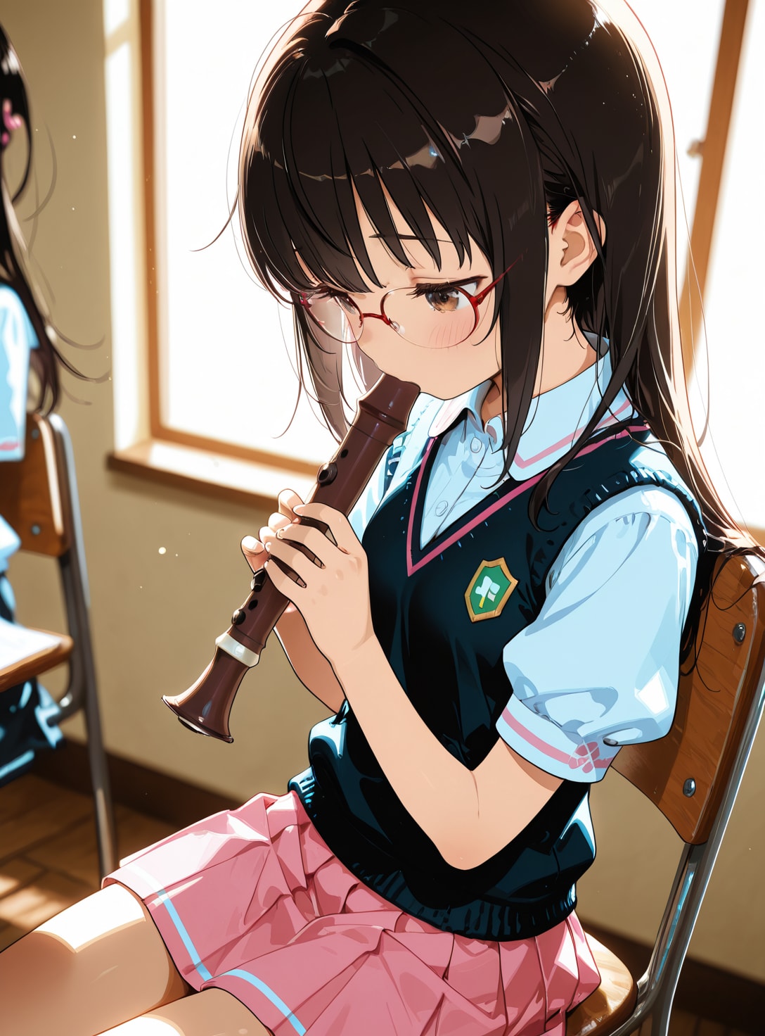 拒否できなかった黒髪ロングのメガネちゃん