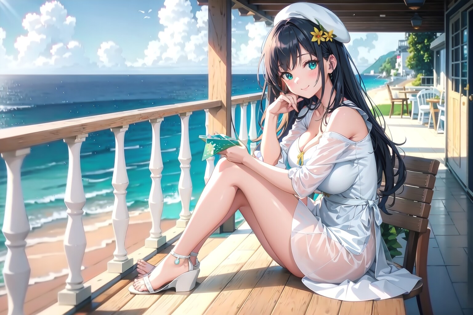 海辺に旅行