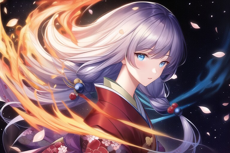 白髪着物4点セット