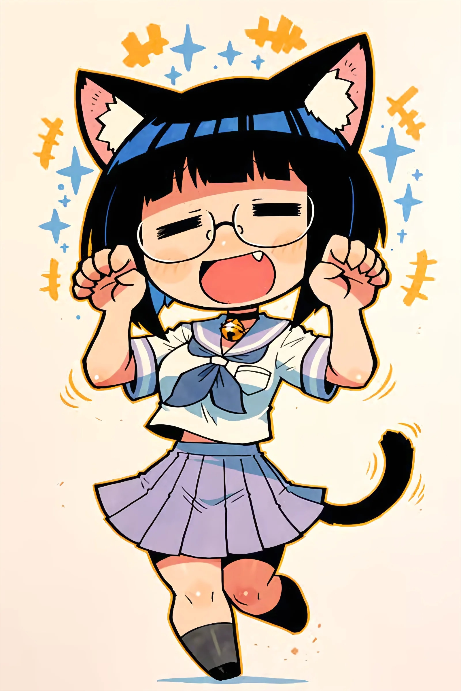 Meow in Motion | の人気AIイラスト・グラビア