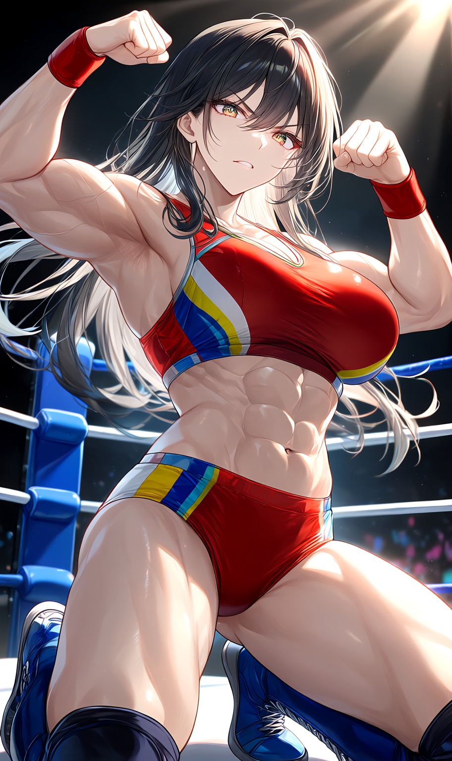 美人女子プロレスラー