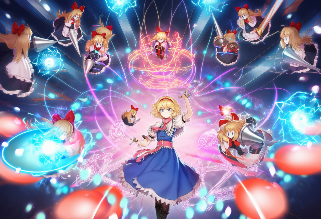 東方　アリス・マーガトロイド　弾幕ごっこ　ワイド版