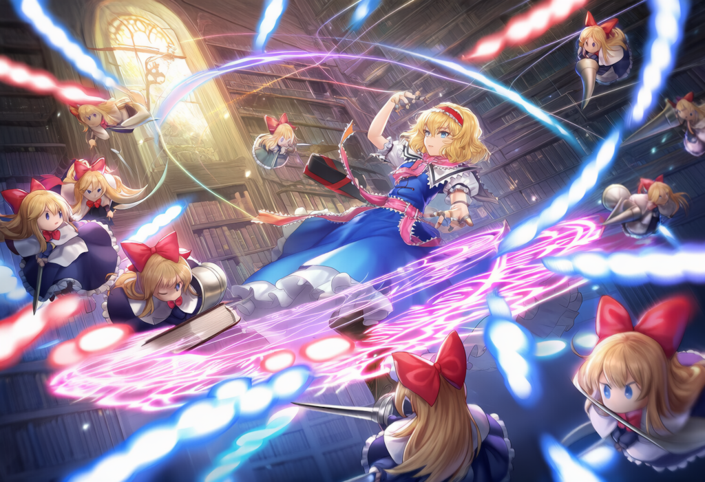 東方　アリス・マーガトロイド　弾幕ごっこ　ワイド版