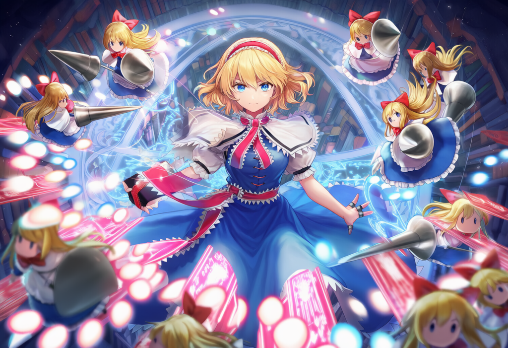 東方　アリス・マーガトロイド　弾幕ごっこ　ワイド版