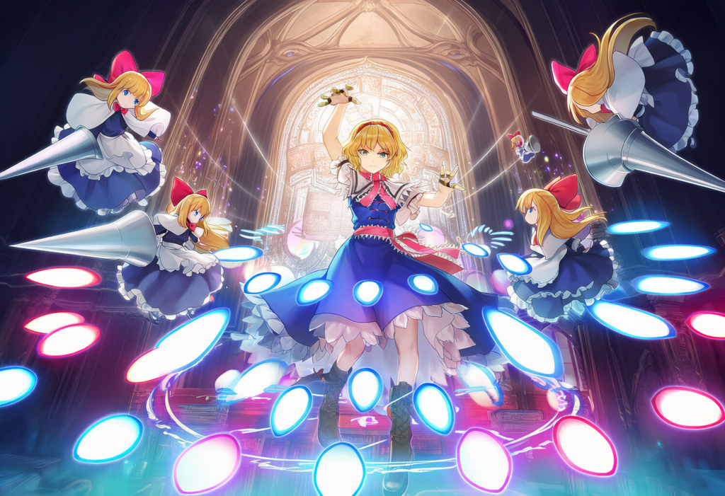 東方　アリス・マーガトロイド　弾幕ごっこ　ワイド版