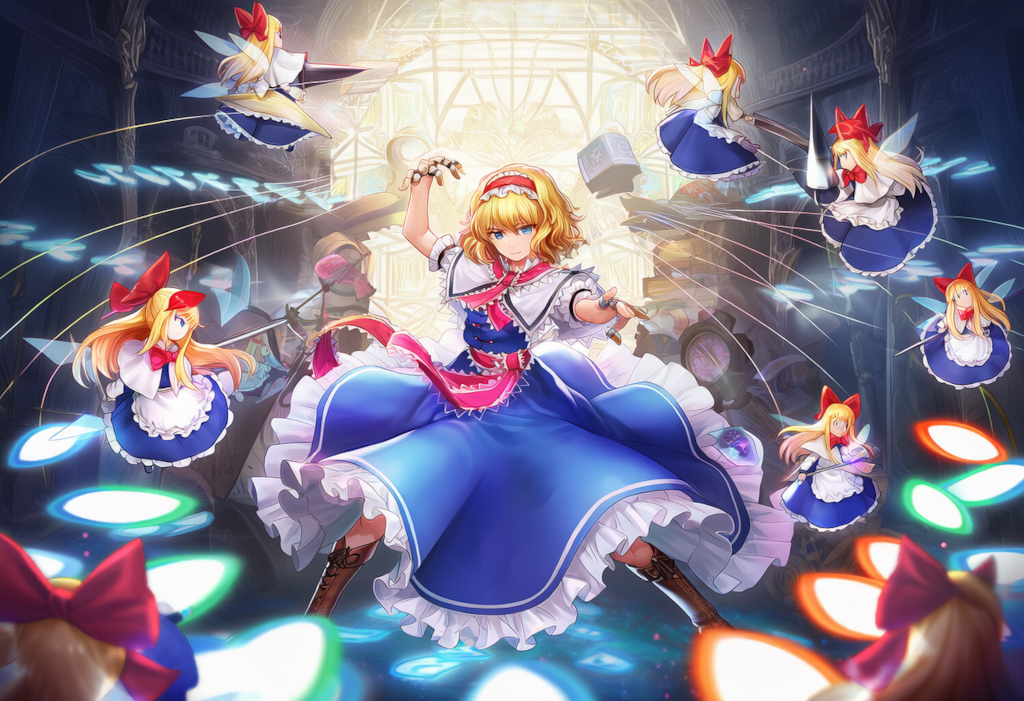 東方　アリス・マーガトロイド　弾幕ごっこ　ワイド版
