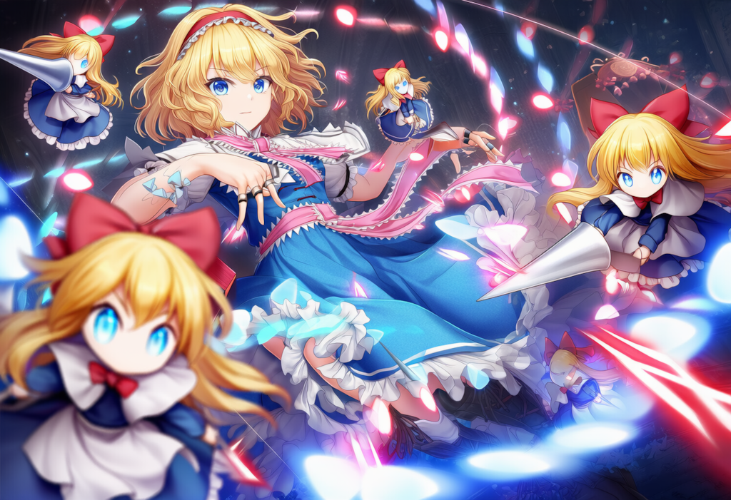 東方　アリス・マーガトロイド　弾幕ごっこ　ワイド版