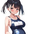 巨乳スク水妊婦さん 2枚目
