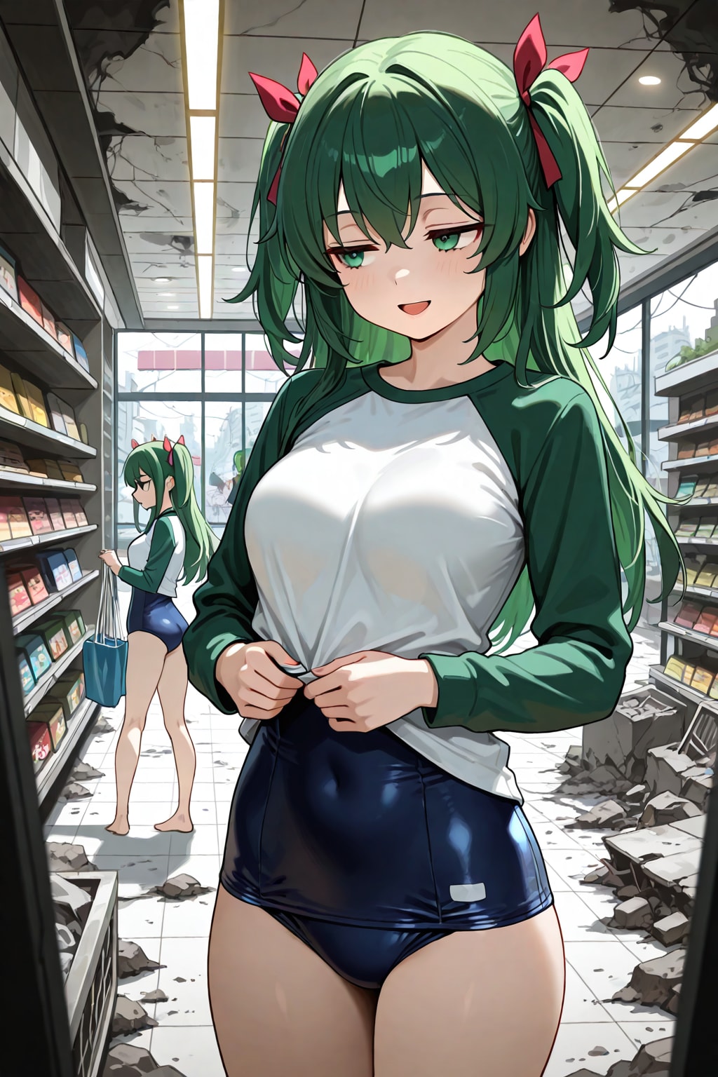 スク水＋ラグランツインズ