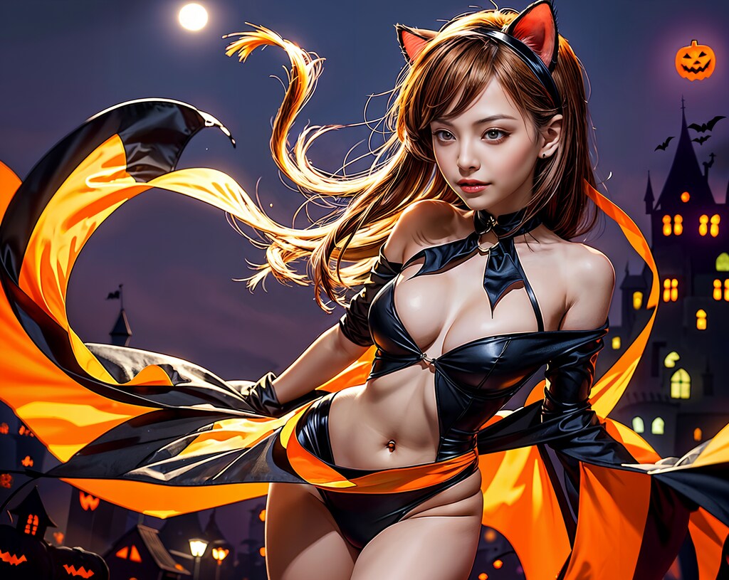 🎊🎉ハロウィンナイトに猫みみ怪盗が二人🎉🎊