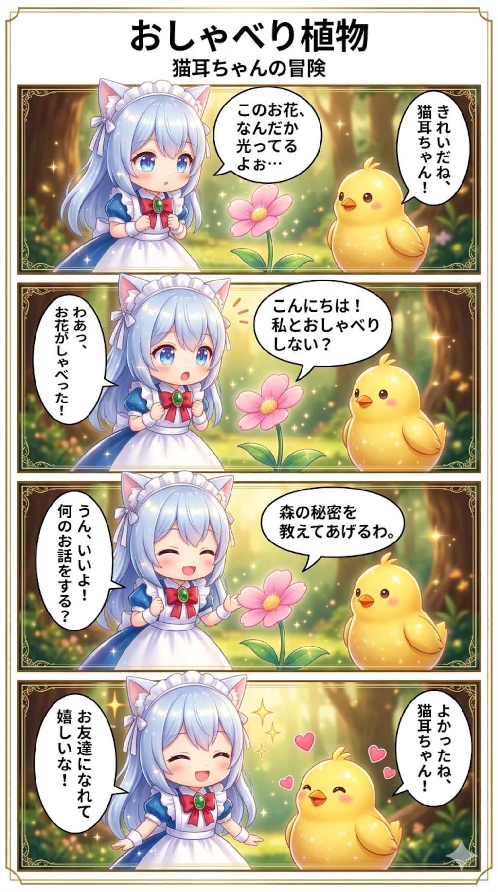 おしゃべり植物　猫耳ちゃんの冒険