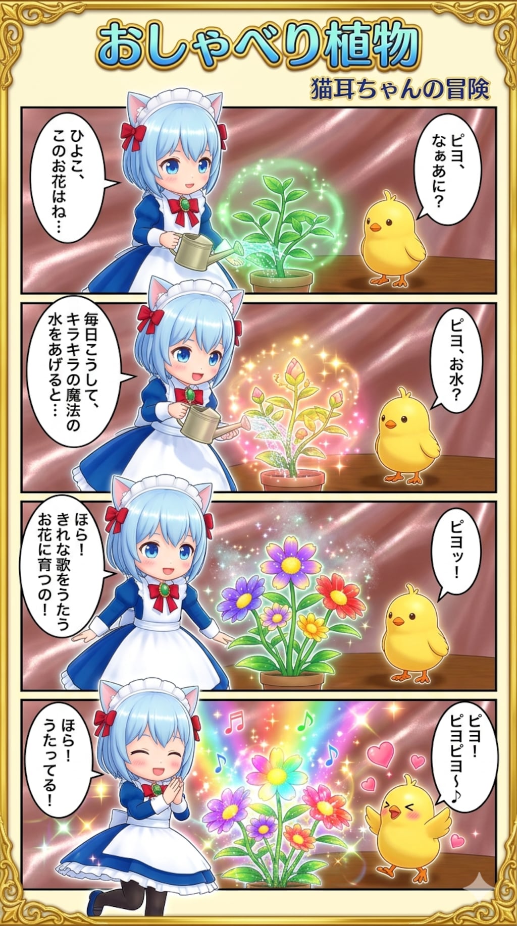 おしゃべり植物　猫耳ちゃんの冒険