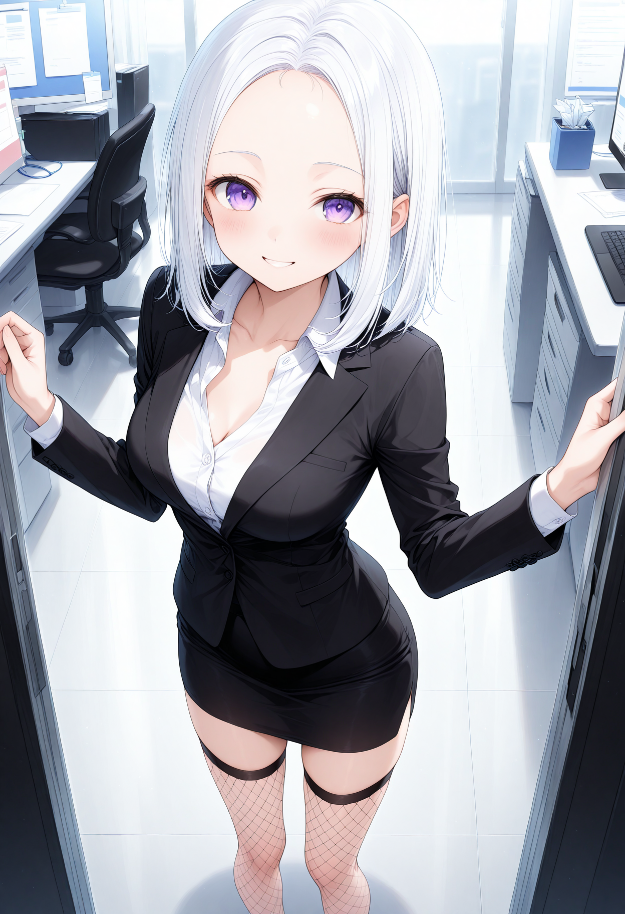 網タイツOL