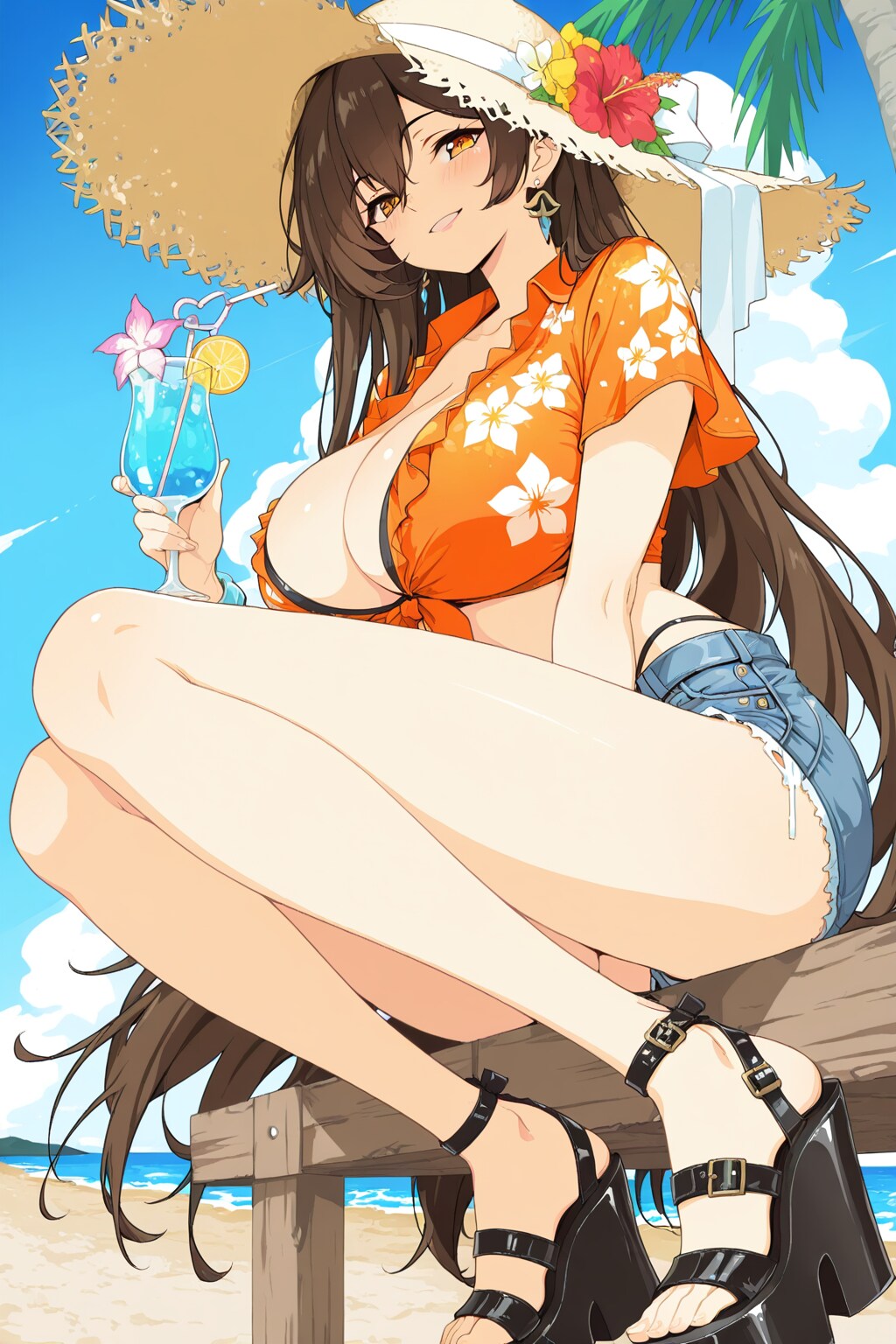 お姉さんと一緒にリゾート地に遊びに来たぞ！