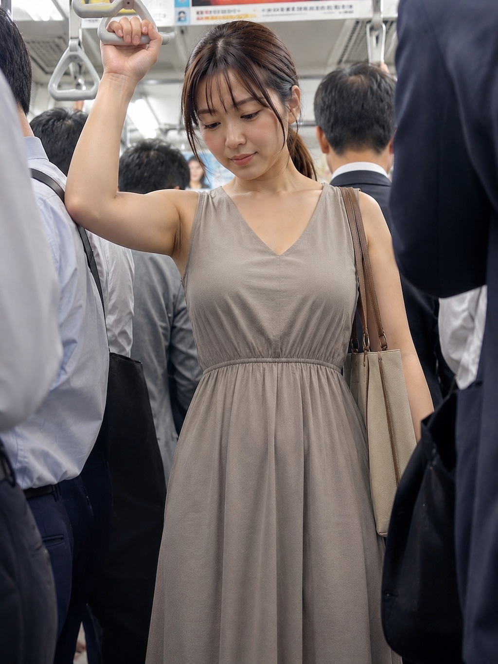 通勤電車脇チラ