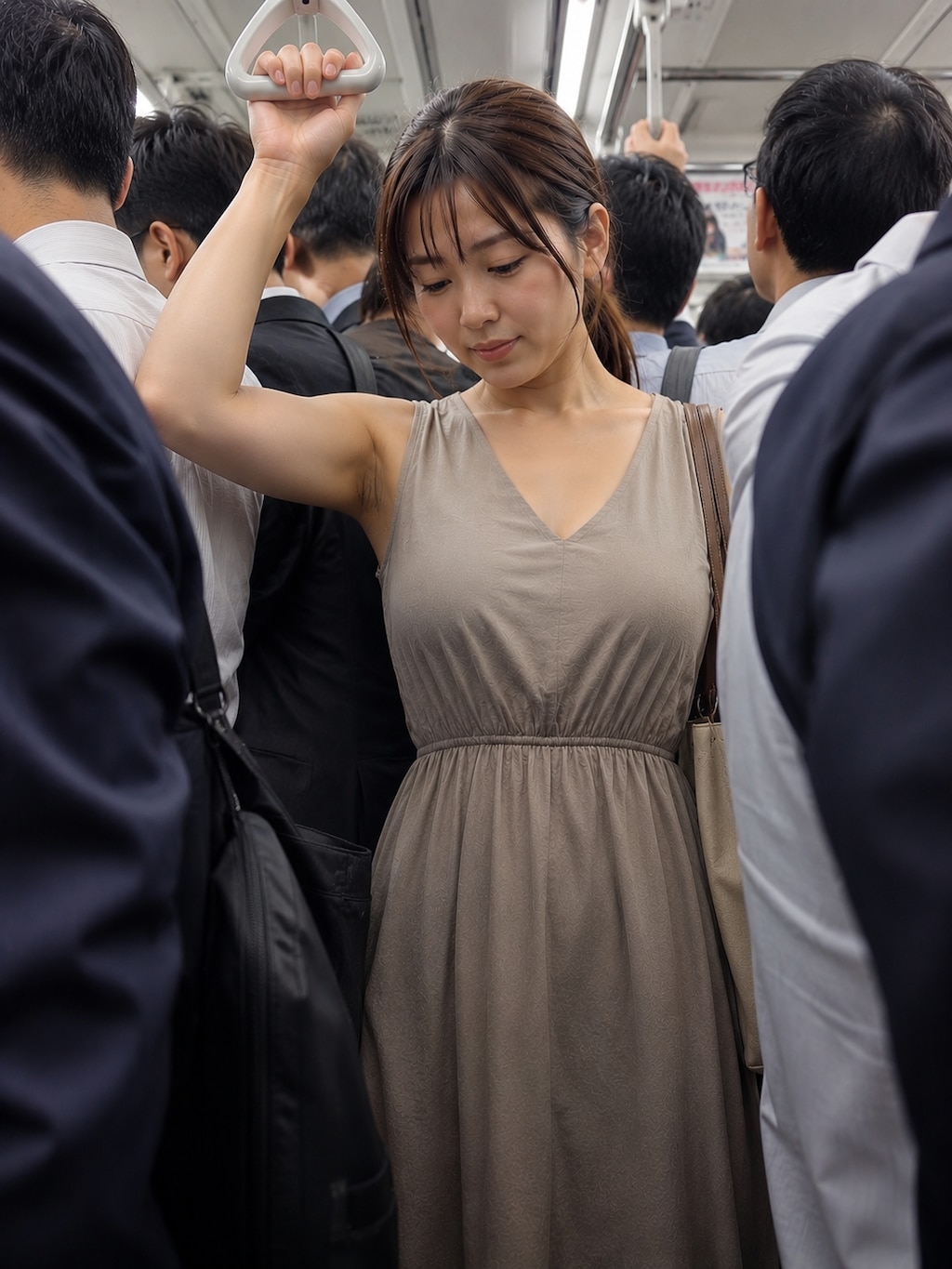 通勤電車脇チラ