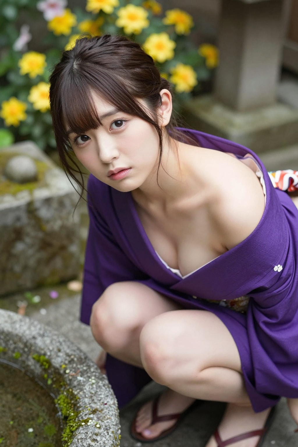 いたの！？♡　着物姿が可愛いお姉さん