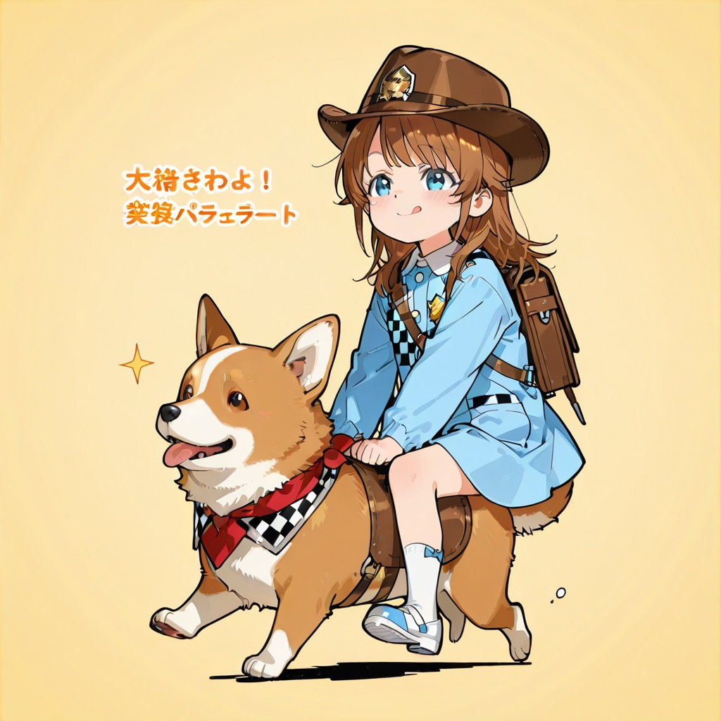 コーギー園児警官