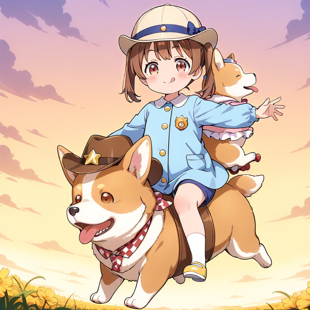 コーギー園児警官