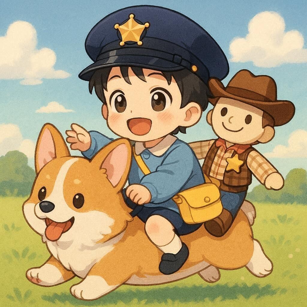 コーギー園児警官
