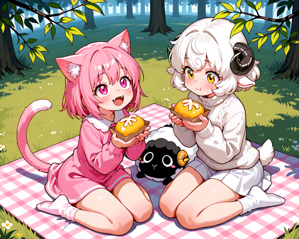 二人でピクニック