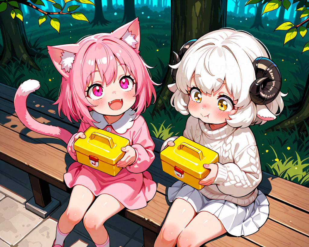 二人でピクニック