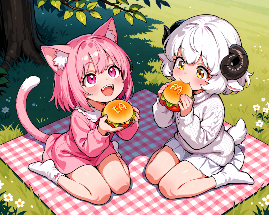二人でピクニック